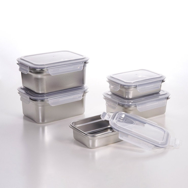 네오플램 스테인리스 밀폐용기 10P