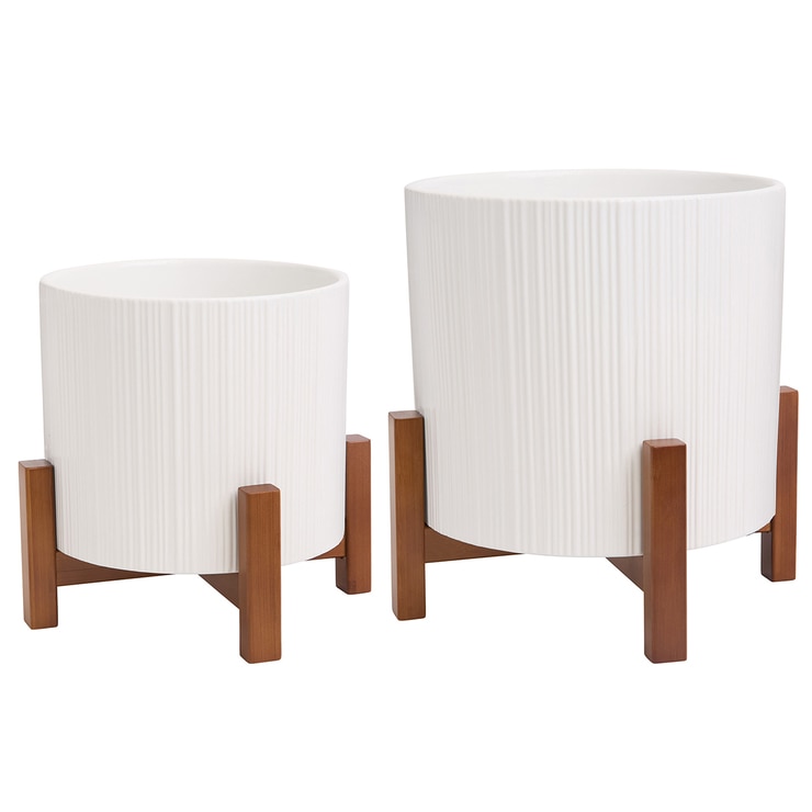 세라믹 스탠드 화분 2PK