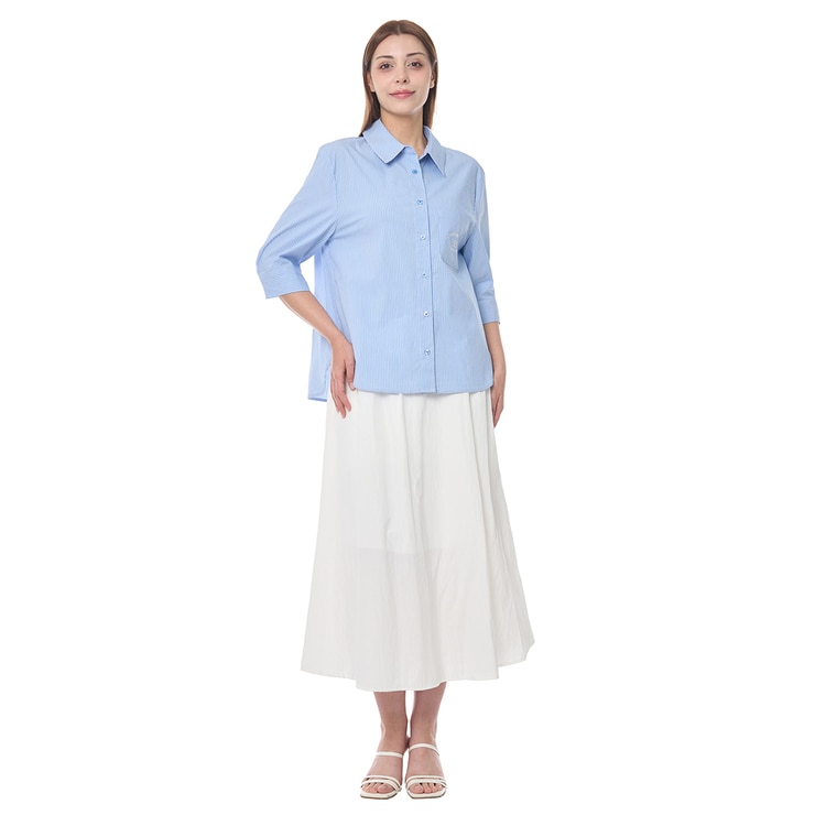 SOUP 여성 스트라이프 블라우스