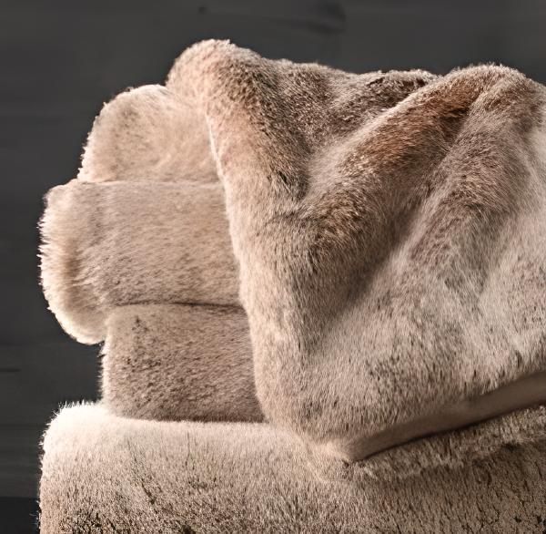 House & Home 인조 퍼 담요 152x177cm