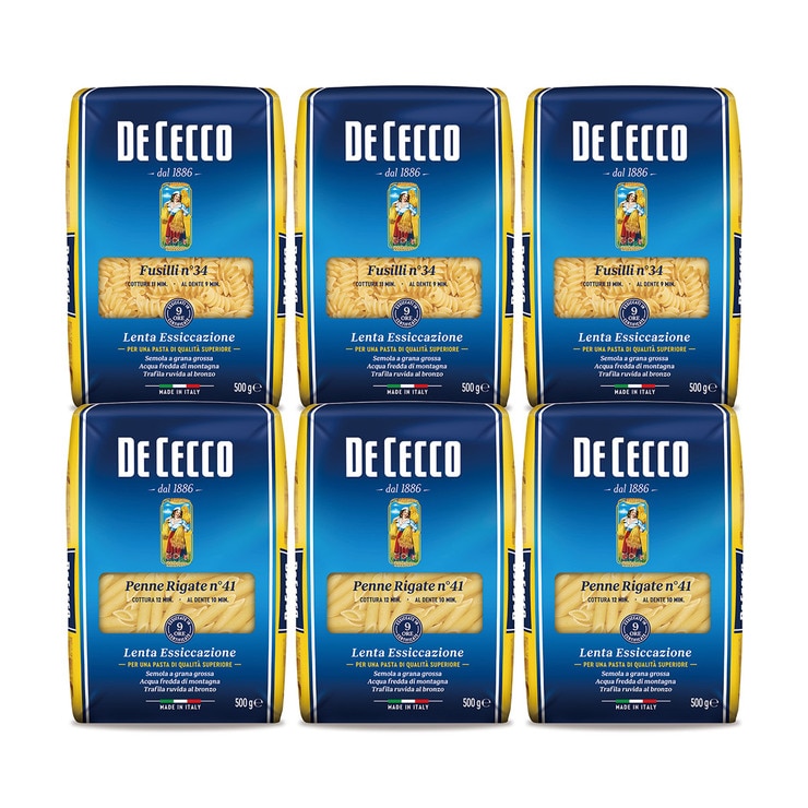 데 체코 파스타면(펜네, 푸실리) 500g x 6