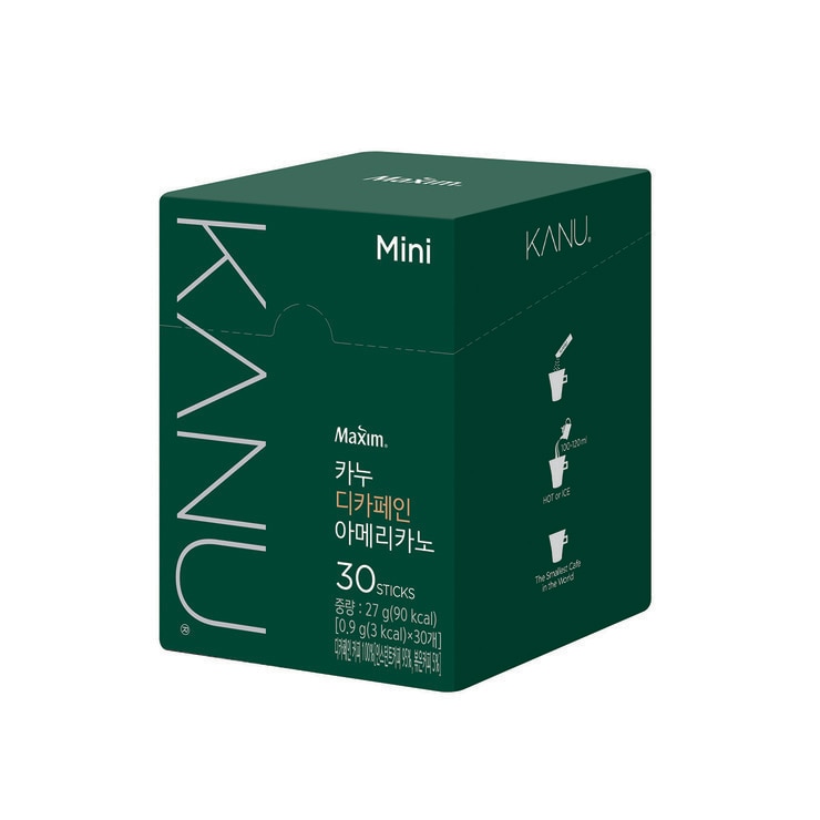 카누 미니 디카페인 커피 0.9g x 30스틱 x 6박스