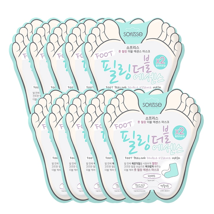 소프리스 풋 필링 더블 에센스 마스크 10매