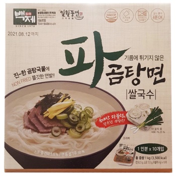 백제일월풍면 파곰탕면 쌀국수 100G X 10