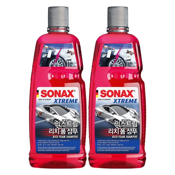 소낙스 익스트림 리치폼 세차 샴푸 1L 2개
