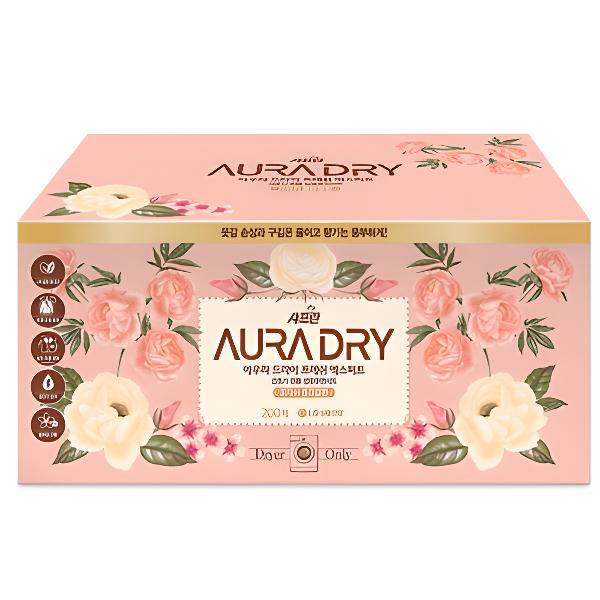 아우라 엑스퍼트 건조기용 섬유유연제 시트 200매