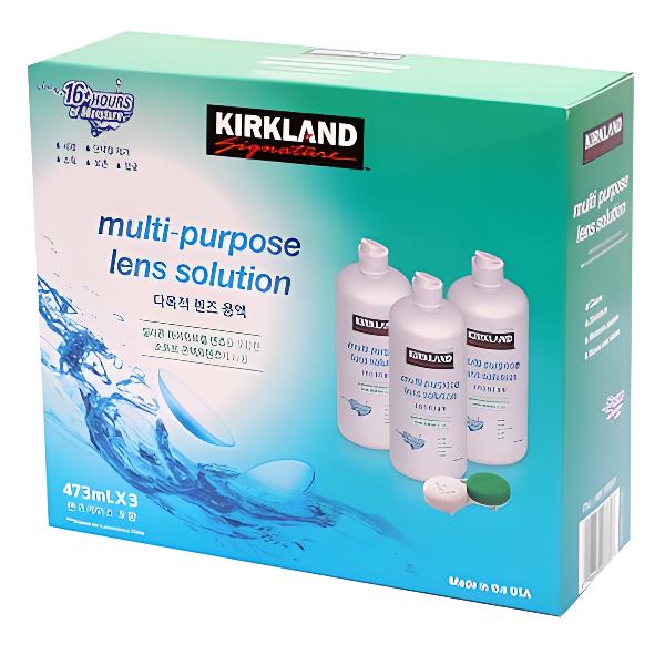 커클랜드 시그니춰 다목적 렌즈 관리용액 473ml x 3