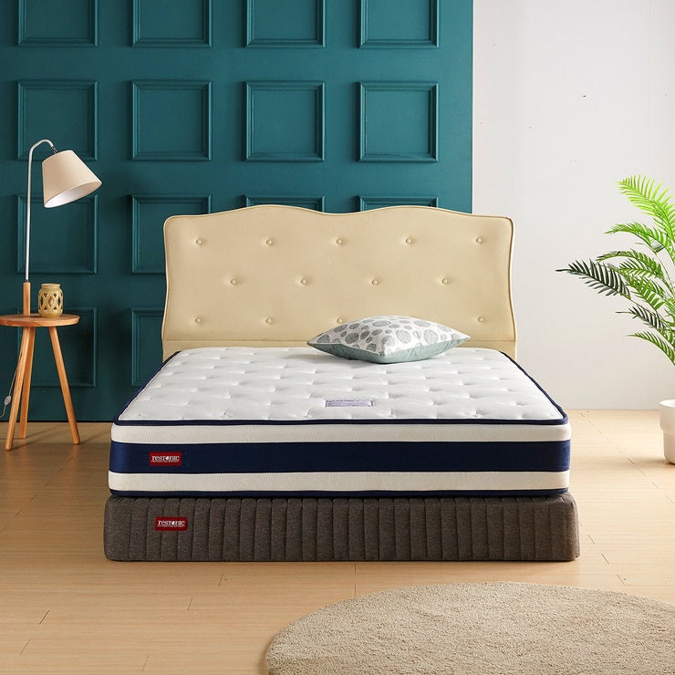 레스토닉 타이트탑 투매트리스 침대 세트 - 퀸