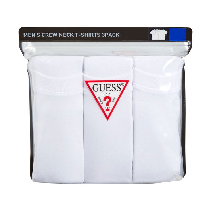 게스 남성 크루 티셔츠 3 매