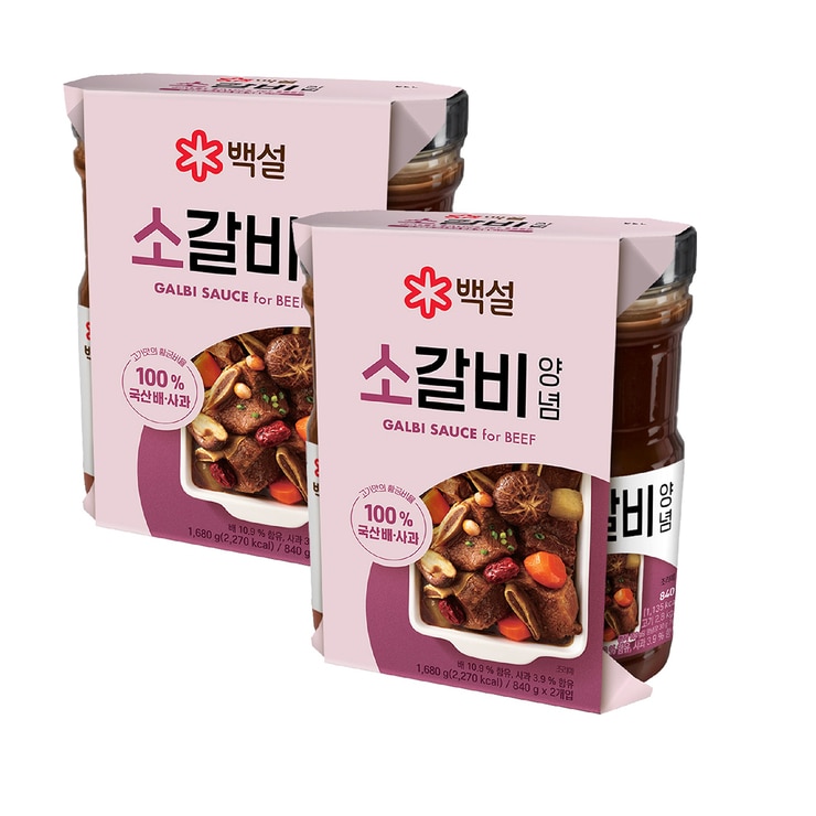 백설 소갈비 양념 840g x 4