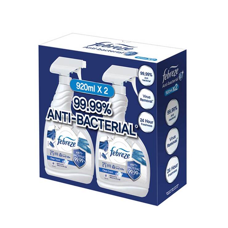 페브리즈 항균 깨끗한향 섬유탈취제 920ml x 2 /최소구매2