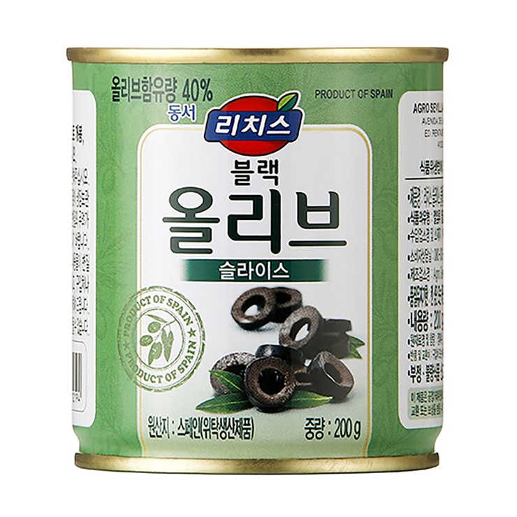 리치스 블랙 올리브 200g x 12 x 3 Box
