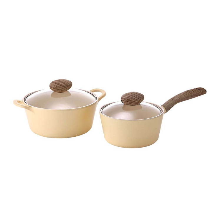 네오플램 레트로 IH 냄비 세트 4P (18+22cm)