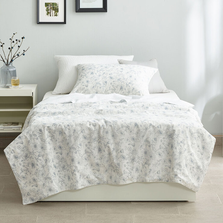 에이프릴앳홈 순면 리플 겹이불 - 싱글