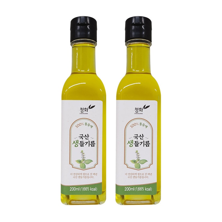 청화농산 국산 생들기름 200ml x 2