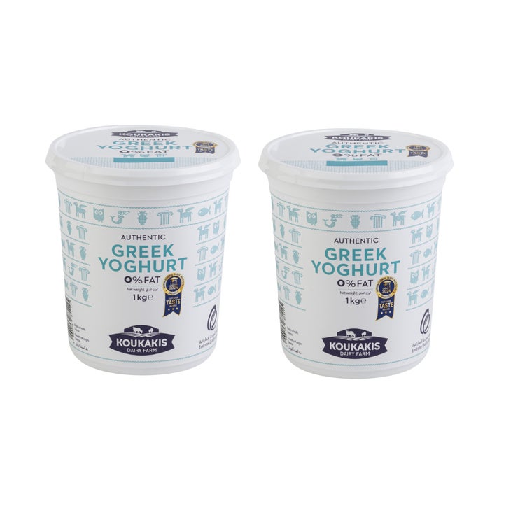 코우카키스 무지방 그릭 요거트 1kg x 2