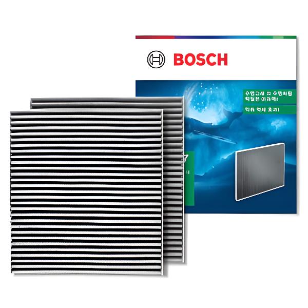 보쉬 수염고래 차량용 에어컨/히터 활성탄 필터 2개