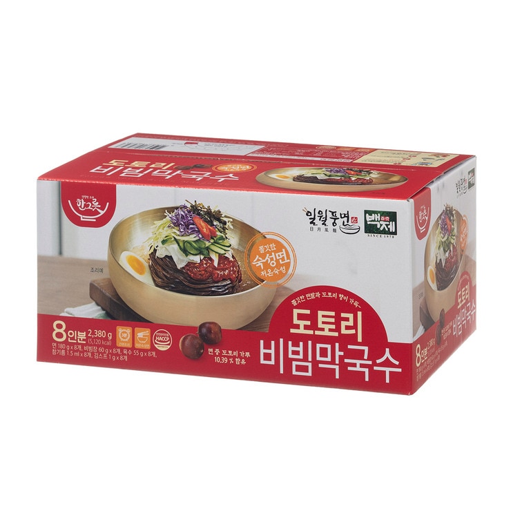 백제 도토리 비빔막국수 297.5g x 8 /최소구매 2