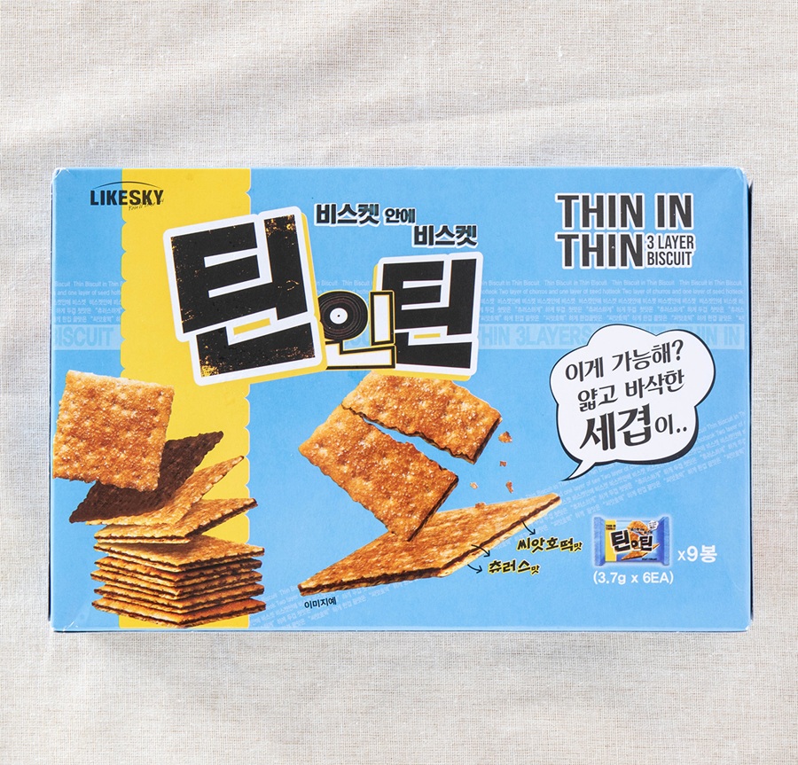 LIKESKY 틴인틴 비스켓 1.332G / 22.2G X 60