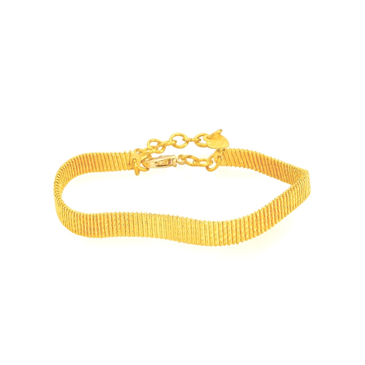 24K 순금 웨이브 벨트 팔찌 11.25g