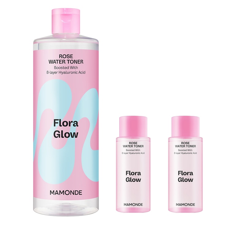 마몽드 플로라글로우 로즈워터 토너 500ml + 50ml x 2