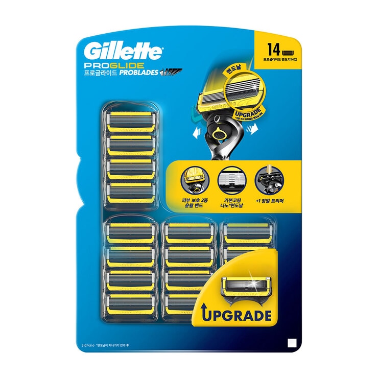 질레트 프로쉴드 면도날 14개