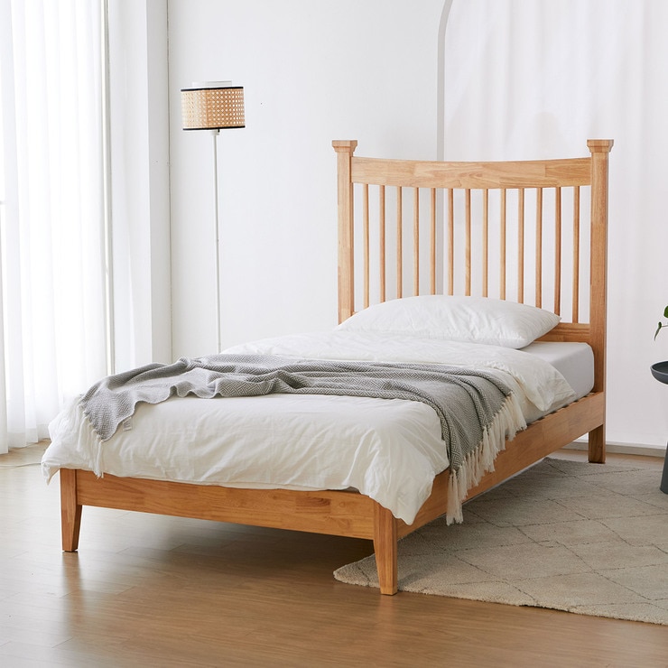 리비니아 뉴리 원목 침대 프레임 - 슈퍼 싱글
