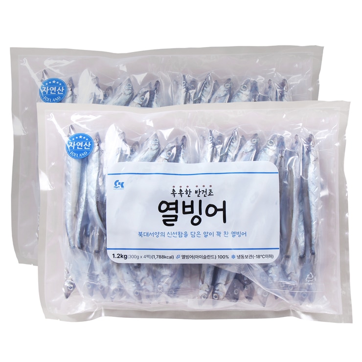 촉촉한반건조열빙어1.2kg X 2pack
