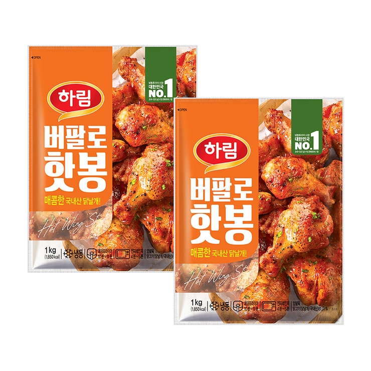 하림 버팔로 핫봉 1 KG x 2