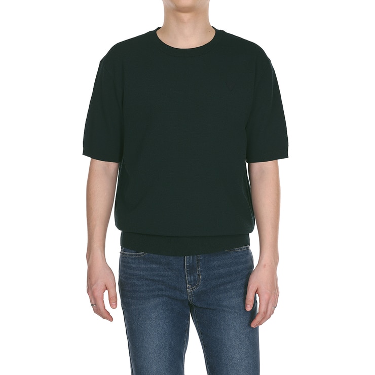 게스 남성 반소매 니트 크루넥