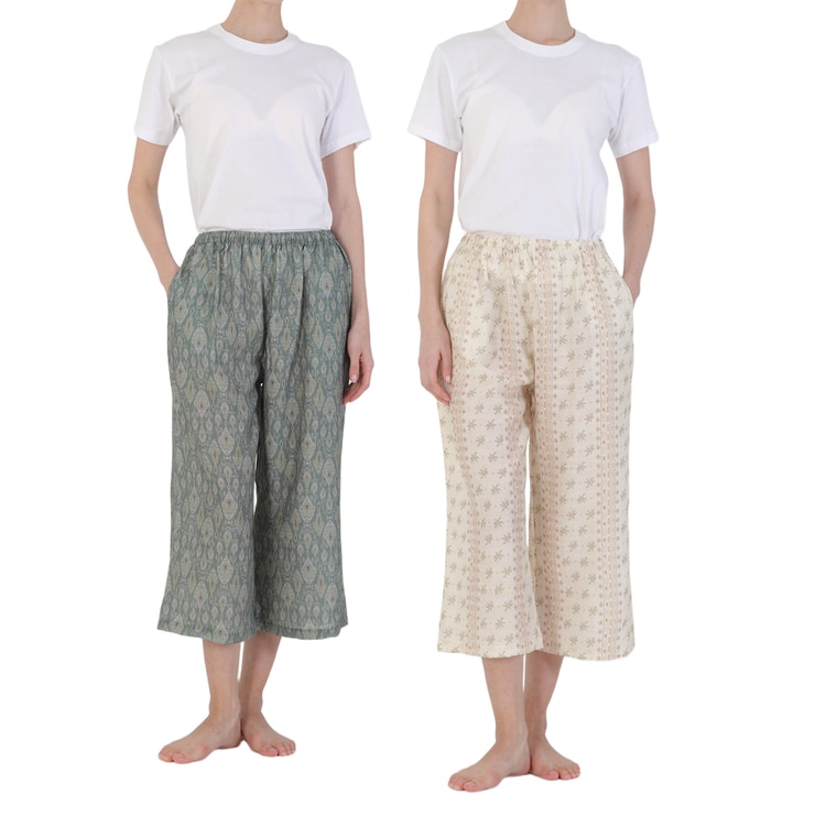 비비안 여성 레이온 라운지 바지 2pk