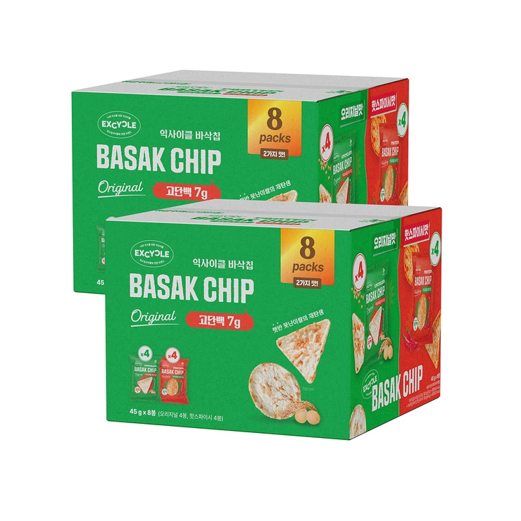 Excycle 바삭칩 믹스 360g x 2pk x 2