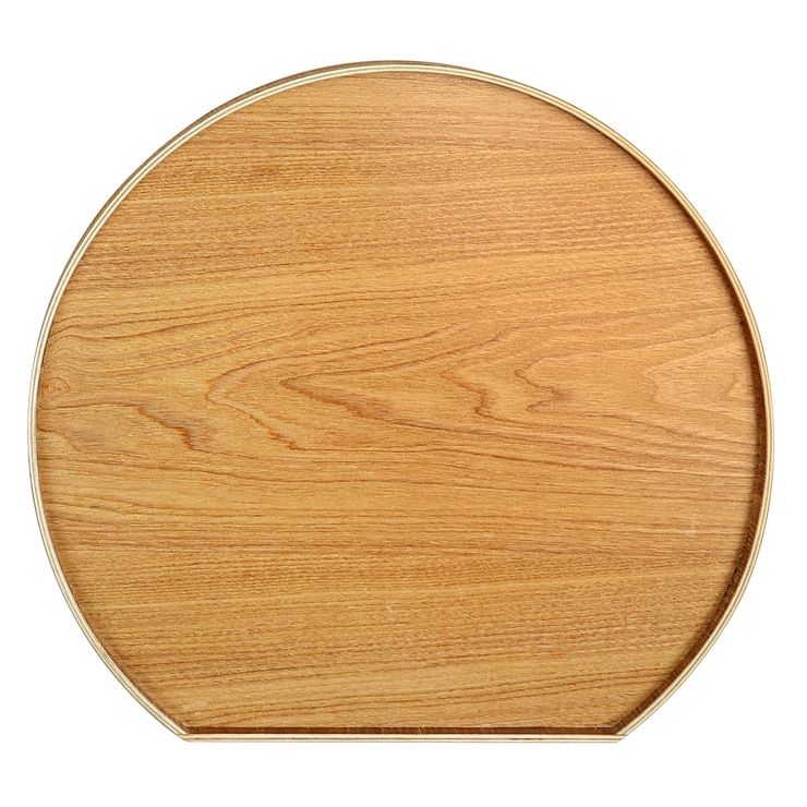 아틱 앤 베이스 우드 반달 트레이 2P