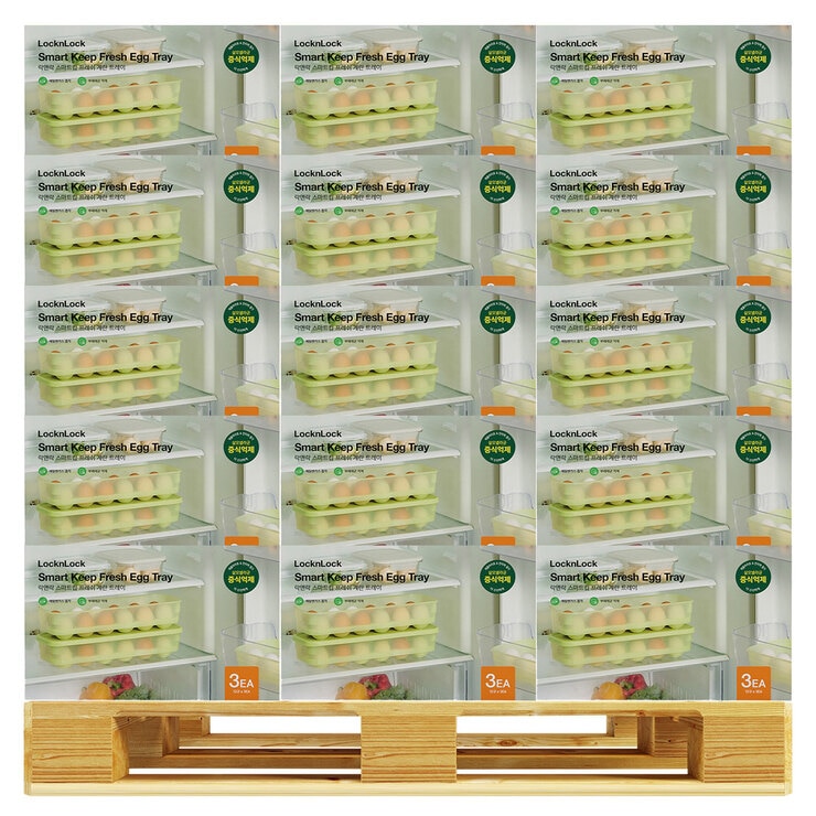 락앤락 스마트킵 프레쉬 계란 보관용기 3PK x 115