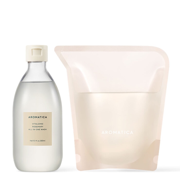 아로마티카 바이탈라이징 올인원워시 300ml + 리필 300