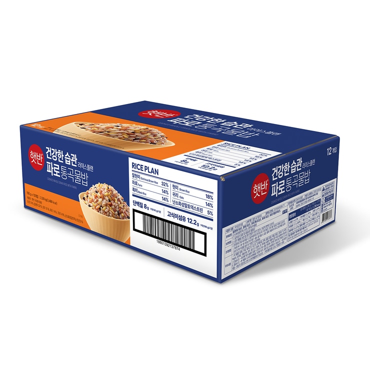 햇반 파로 통곡물밥 190g x 12