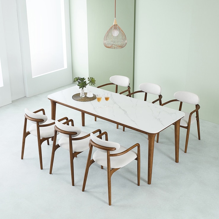 더리치 40 양면 세라믹 6인 식탁 세트 1950