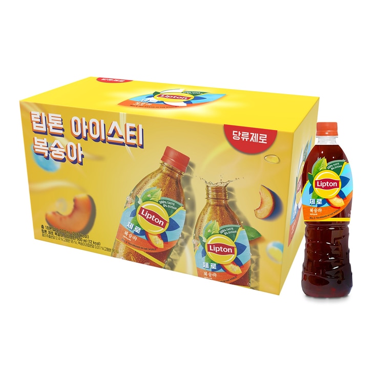 립톤제로복숭아 500ml x 18