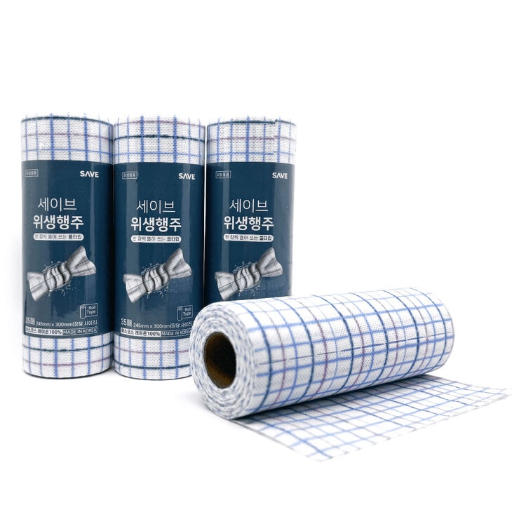 세이브빨아쓰는 행주 35매x 4롤