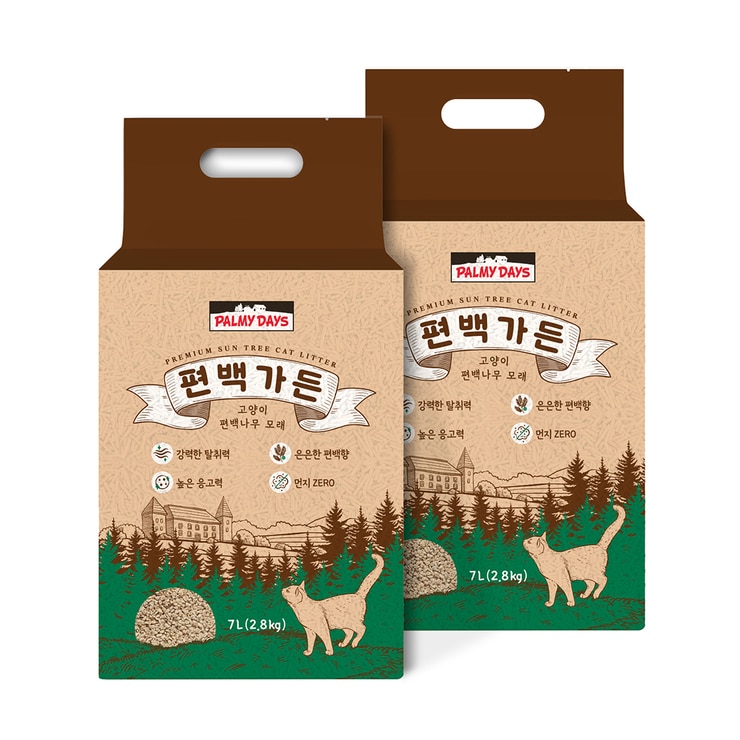 파미데이즈 고양이 편백나무 모래 2.8kg x 2 (14L)