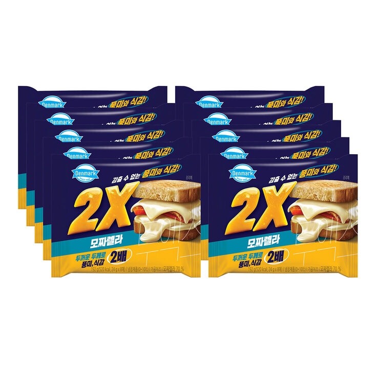 동원 덴마크 2X 모짜렐라 슬라이스 치즈 192g x 10