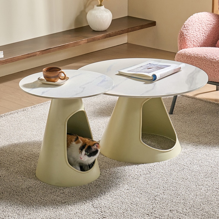 끌리마 펫하우스 반려동물 세라믹 테이블 세트