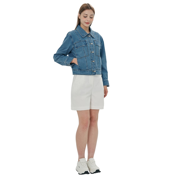 비지트 인 뉴욕 여성 데님 재킷