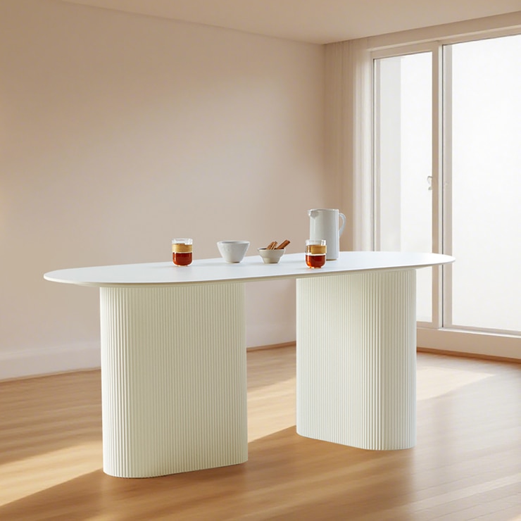 메리온 세라믹 테이블 - 화이트