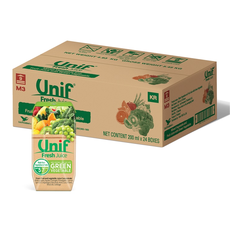 Unif 믹스 그린주스 200ml x 24