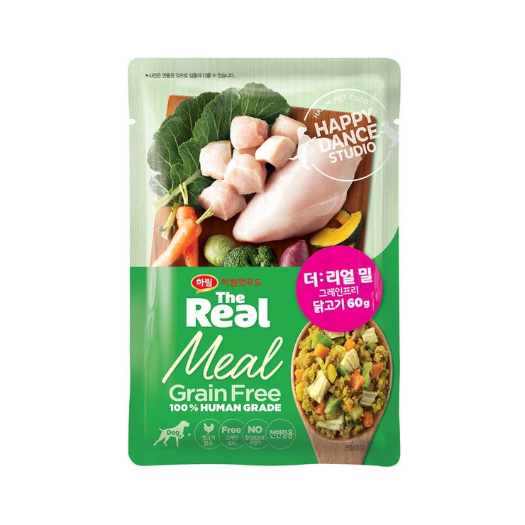 하림 더리얼 밀 그레인프리 냉동 화식 닭고기 60g x 10