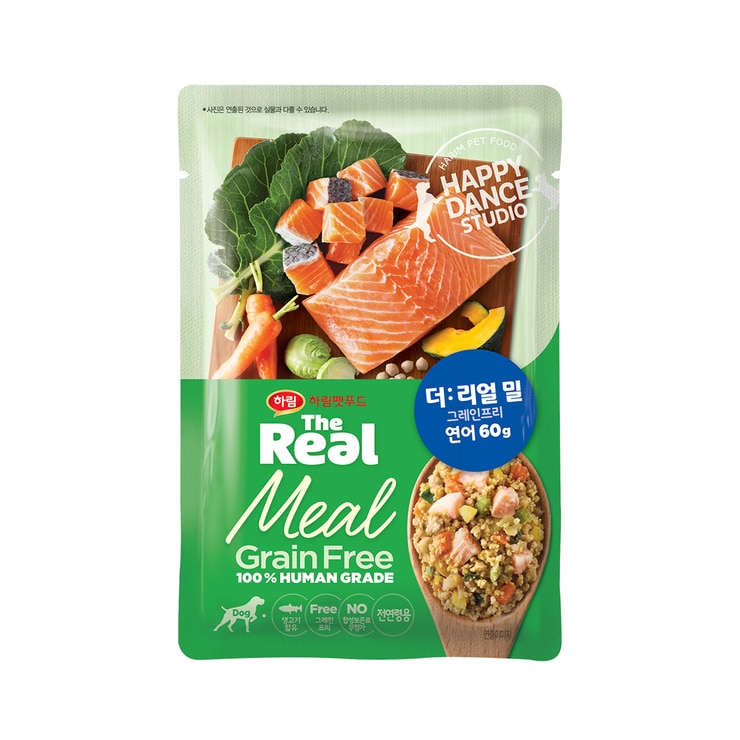 하림 더리얼 밀 그레인프리 냉동 화식 연어 60g x 10