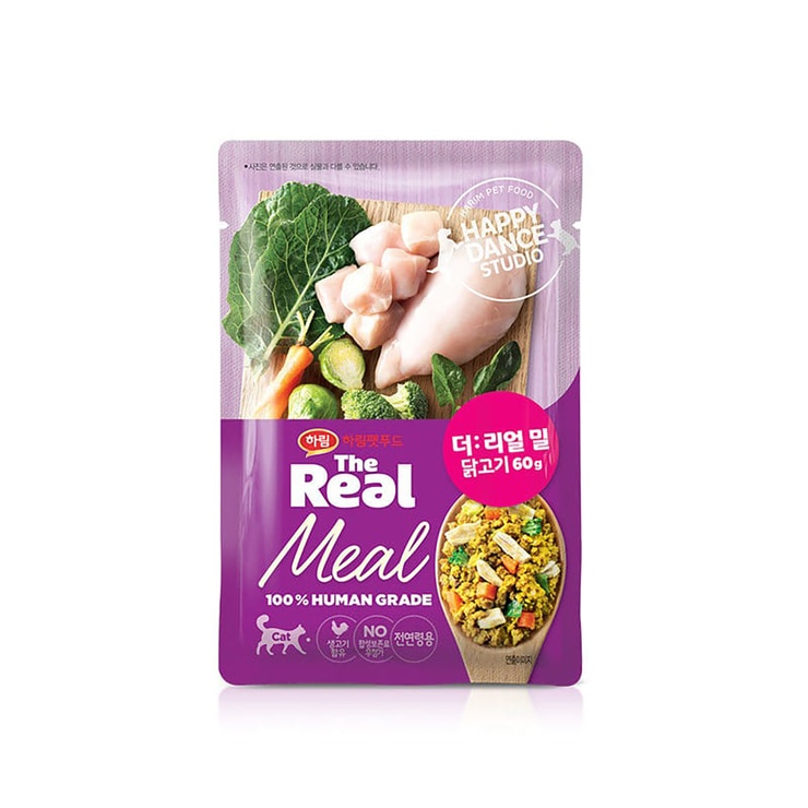 하림 더리얼 밀 캣 닭고기 냉동 화식 60g x 10