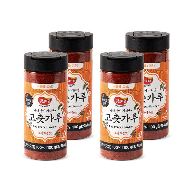 햇님마을 고운 고춧가루 100g x 4