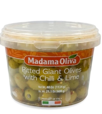 MADAMA OLIVA 피티드 자이언트 그린올리브 칠리&라임 1.13KG